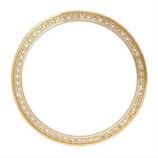 Christina Design London Collect Forgyldt Top Ring med 60 hvide safirer, 36 mm